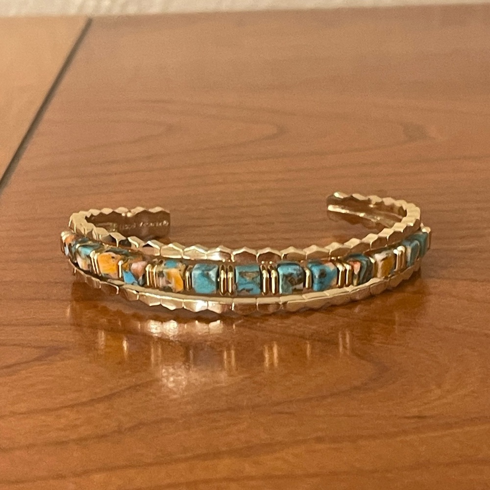 Kendra Scott Yellow Rose Ember Turquoise Bracelet